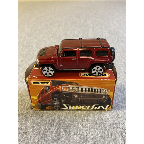 MATCHBOX Other - NEW With Box SUPERFAST 66 DIECAST Red Hummer Matchbox Car